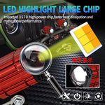 Dual color Projector lens | Led Spotlight for all bikes (Pack of 2)
