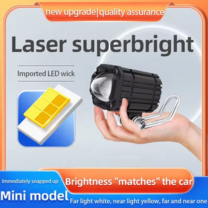 Dual color Projector lens | Led Spotlight for all bikes (Pack of 2)