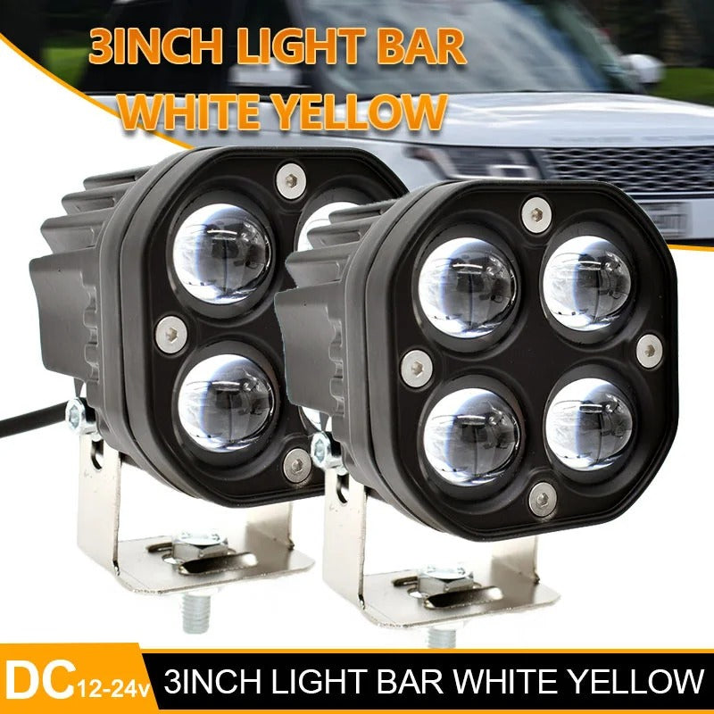 Vayani Autos™ 3-Inch LED Headlight & Fog Bar