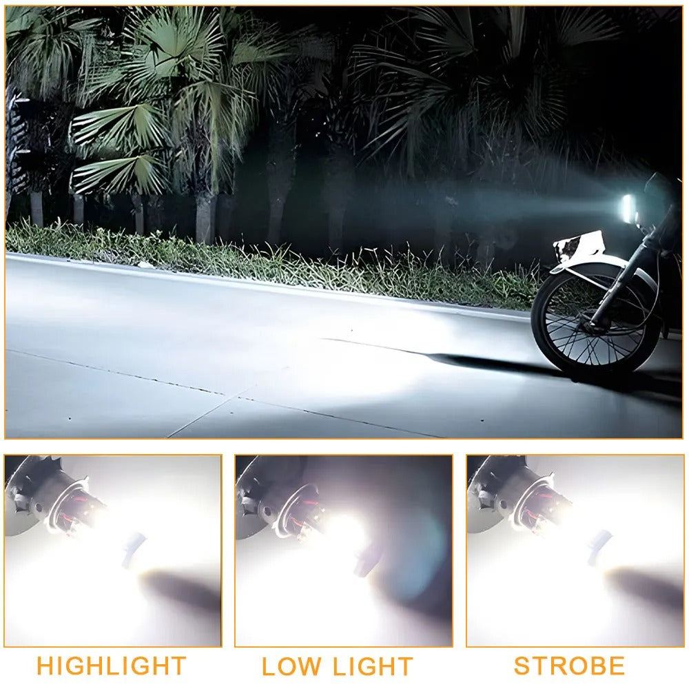 Vayani Autos™ Motorcycle bulb headlight LED H4 HS1 BA20D P15D
