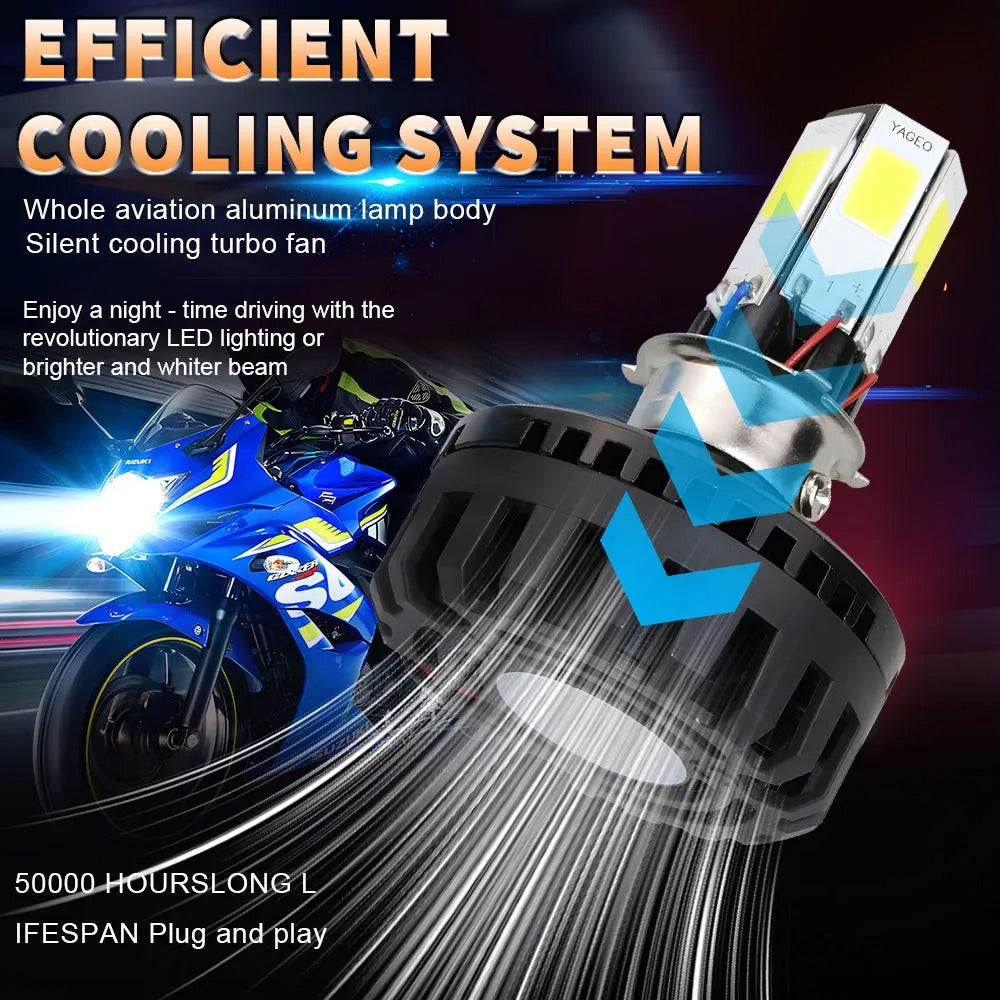 Vayani Autos™ Motorcycle bulb headlight LED H4 HS1 BA20D P15D