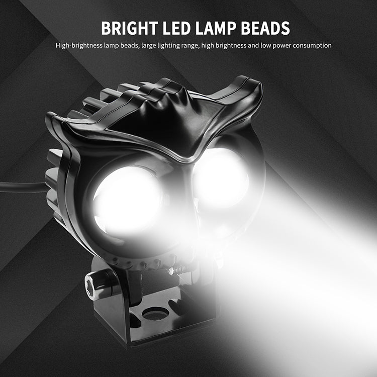 Owl Design Dual Color Led Motorcycle Fog Light