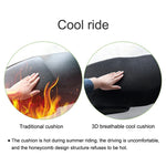 3D Black Motorcycle Electric Bike Mesh Net Seat Cover Breathable Protector